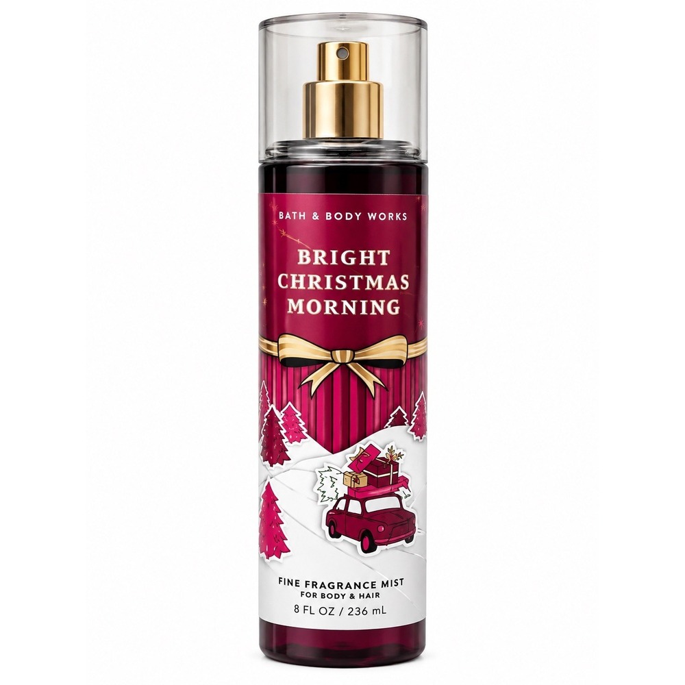 Bath And Body Works Bright Christmas Morning Fine Fragrance Mist 8 Oz Holiday